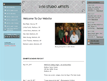 Tablet Screenshot of 3150studioartists.com